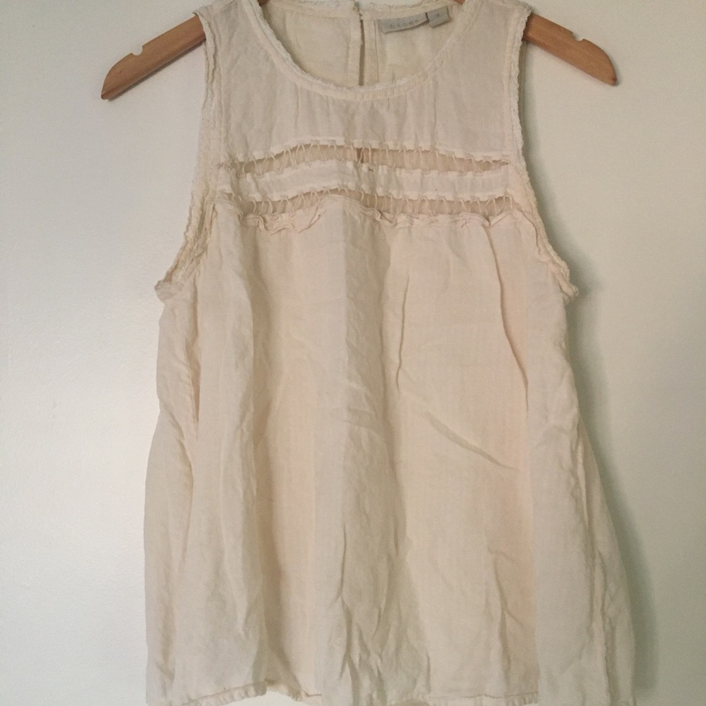 Vintage style cream tank